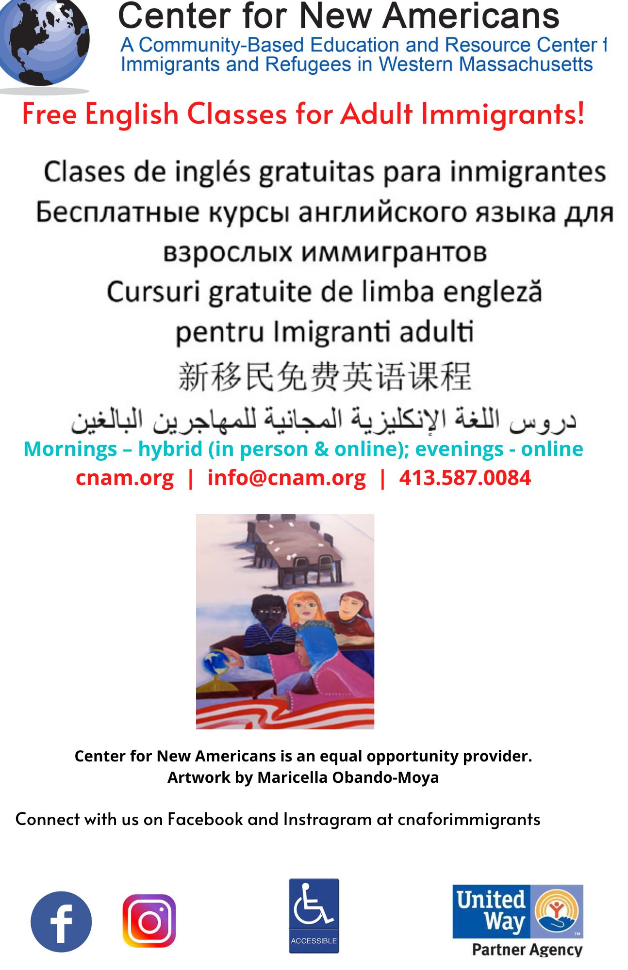 English Classes | Center for New Americans