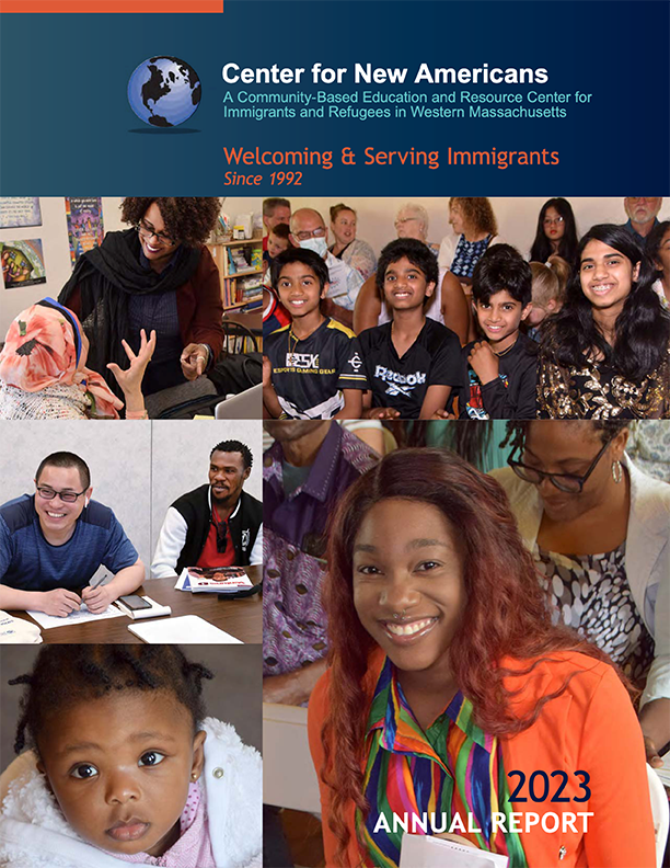 photo collage cover of Center for New Americans 2023 Annual Report