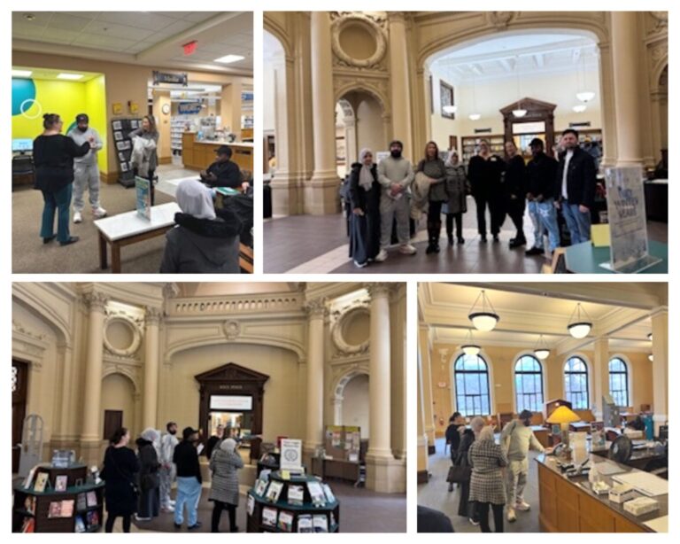 Springfield AM Class Visits Springfield City Library